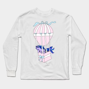 Hot Air Balloon Unicorn Long Sleeve T-Shirt